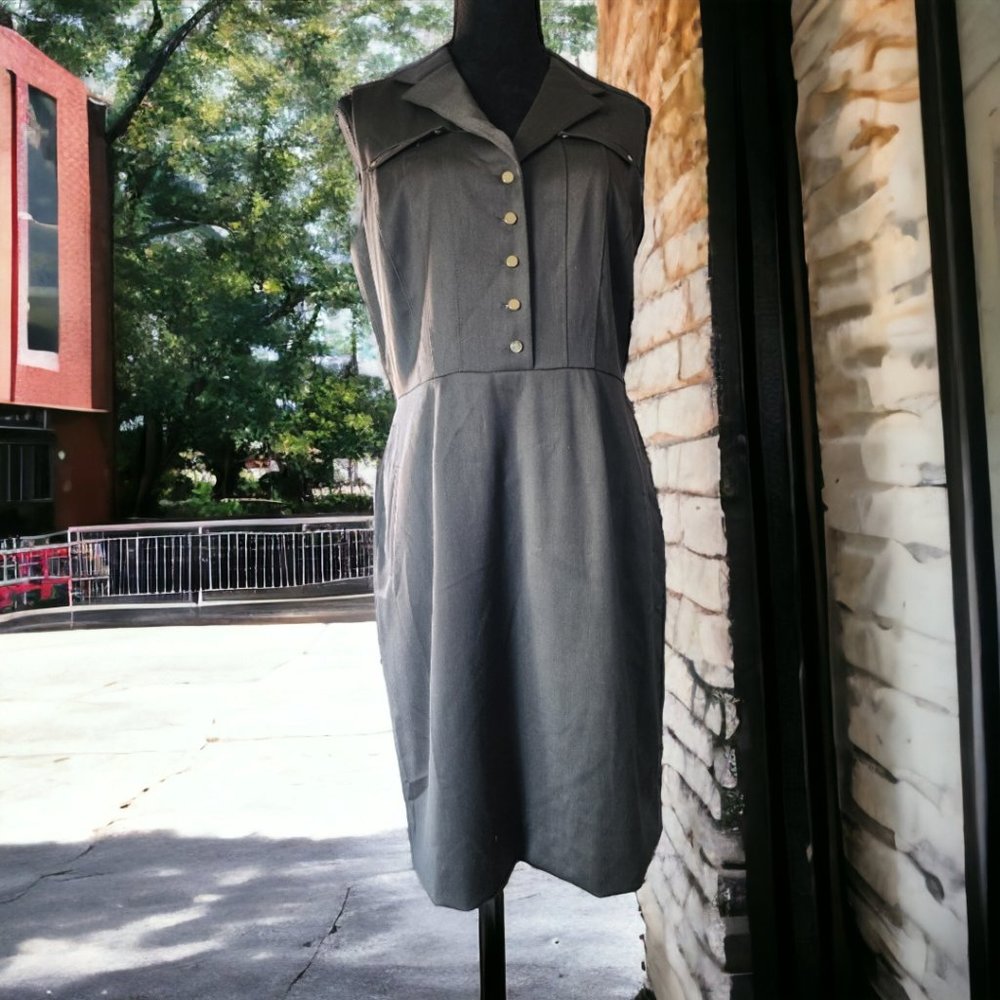 ANTONIO MELANI Sleeveless Taupe/Light Brown Dress Size 8
